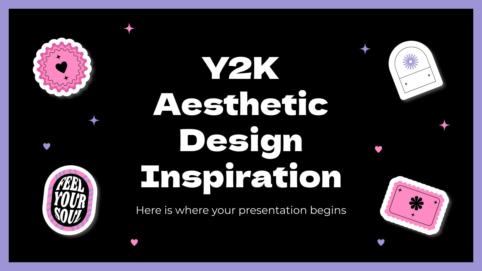 Y2K Ästhetische Design-Inspiration Präsentationsvorlage