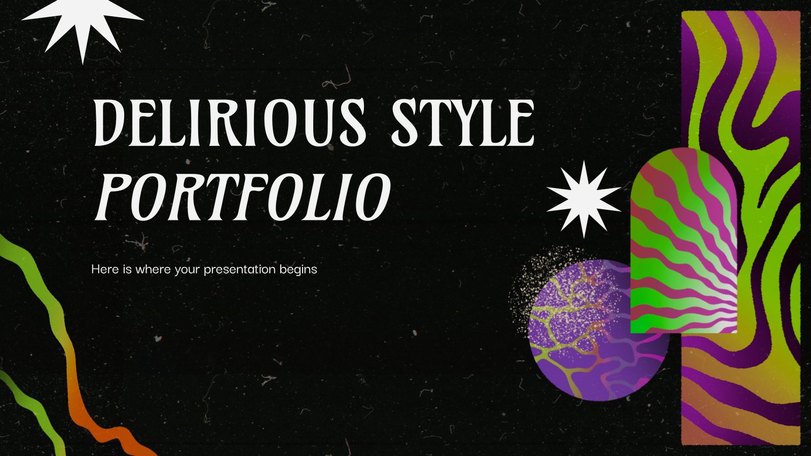 Delirious Style Portfolio presentation template 