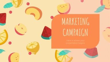 Campagne marketing avec des fruits : Modèles de présentation