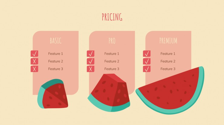 Campagne marketing avec des fruits : Modèles de présentation