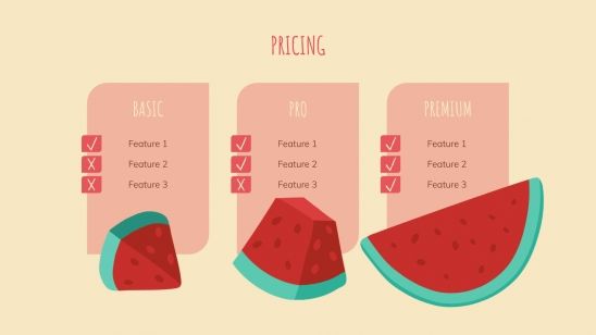 Campagne marketing avec des fruits : Modèles de présentation