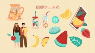 Campagne marketing avec des fruits : Modèles de présentation