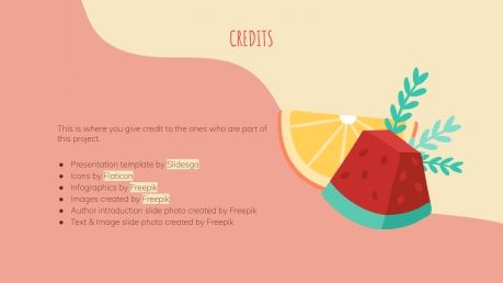 Campagne marketing avec des fruits : Modèles de présentation