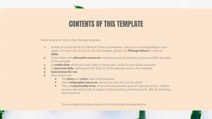 Plastic Surgery Center presentation template