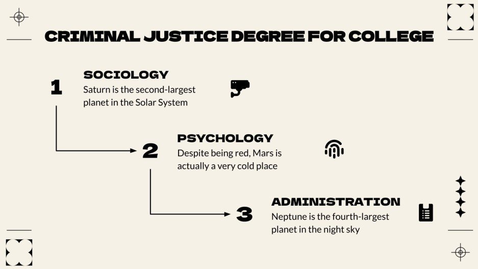 Criminal Justice Degree for College Infographics Template