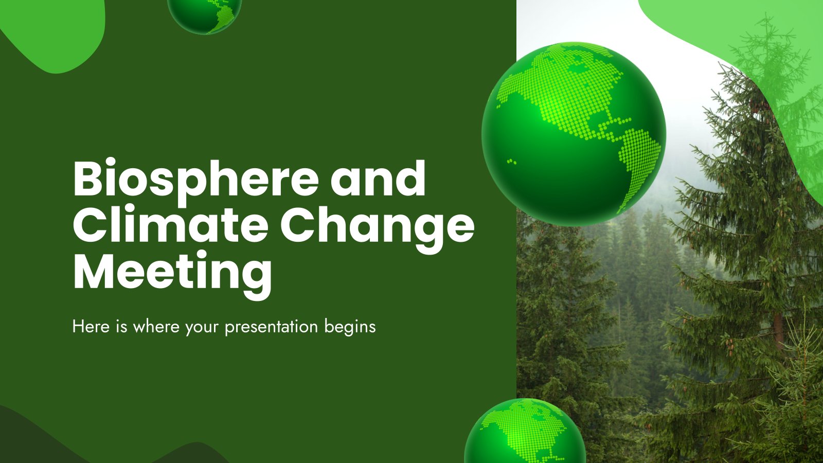 Biosphere and Climate Change Meeting presentation template 