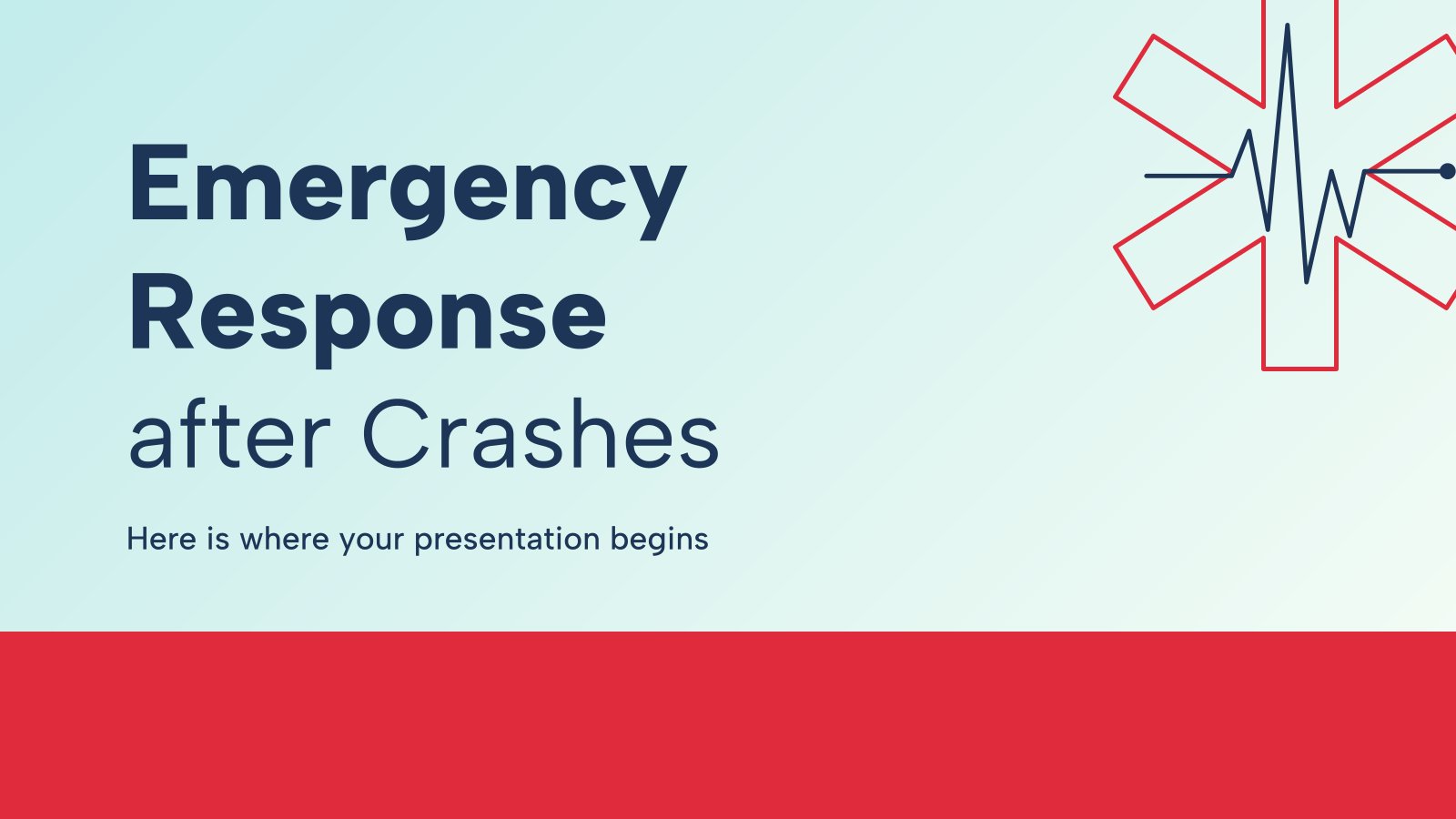 Emergency Response after Crashes presentation template 