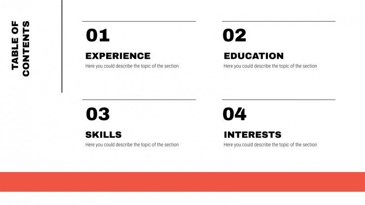 Modern Alegria Resume presentation template