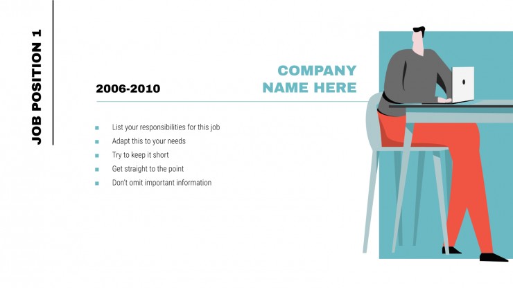 Modern Alegria Resume presentation template