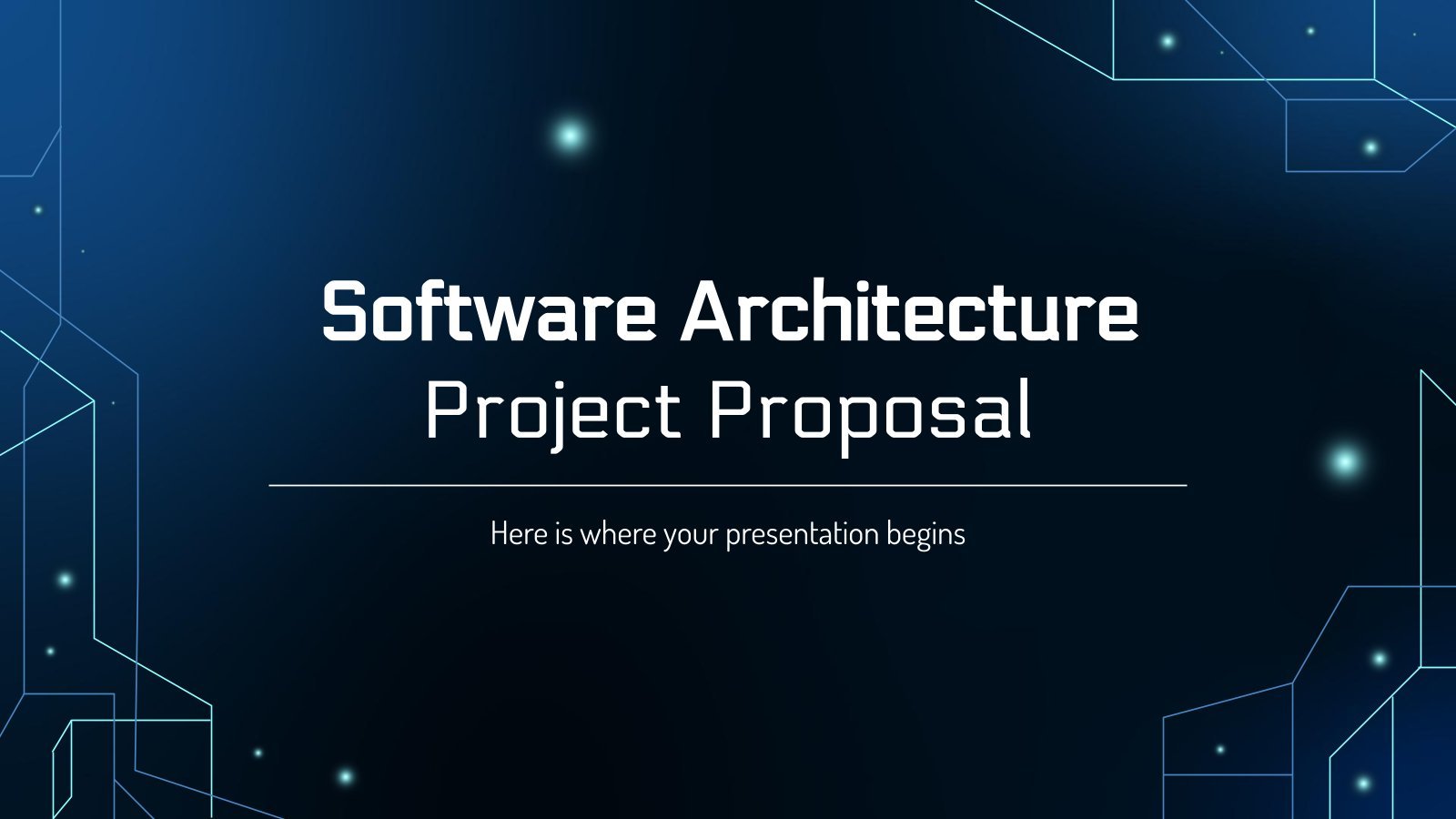 Software Architecture Project Proposal presentation template 