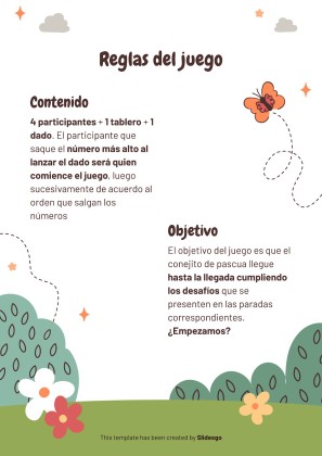 The Easter Bunny: Activity Trail Game presentation template 