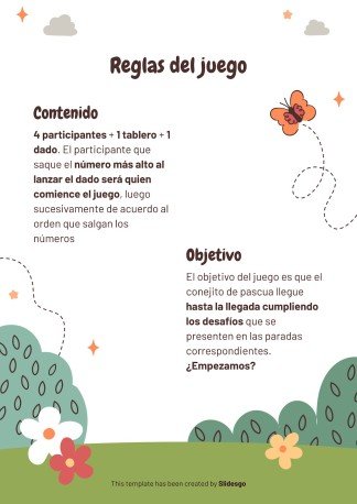 The Easter Bunny: Activity Trail Game presentation template 