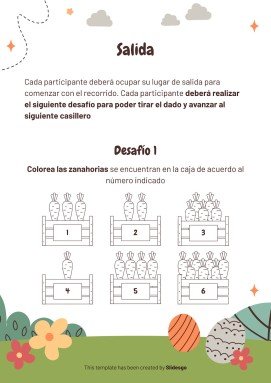 The Easter Bunny: Activity Trail Game presentation template 