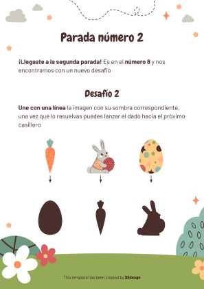 The Easter Bunny: Activity Trail Game presentation template 