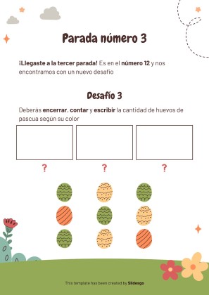 The Easter Bunny: Activity Trail Game presentation template 