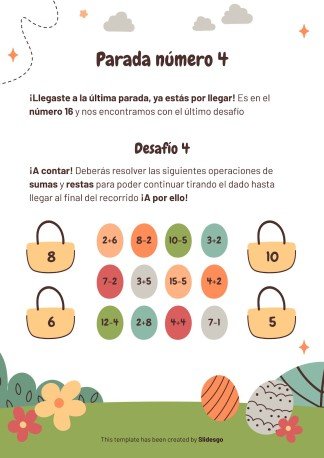 The Easter Bunny: Activity Trail Game presentation template 