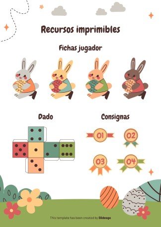 The Easter Bunny: Activity Trail Game presentation template 