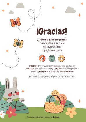 The Easter Bunny: Activity Trail Game presentation template 