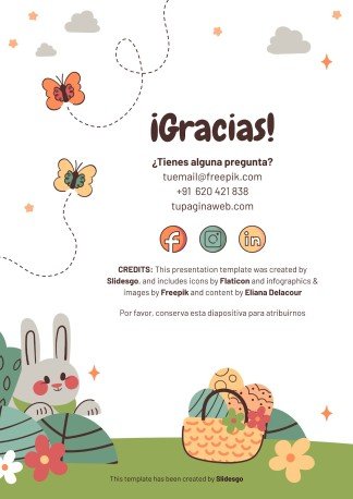 The Easter Bunny: Activity Trail Game presentation template 