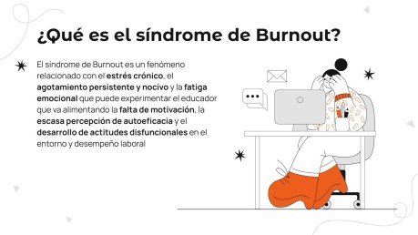 Burnout Syndrome in Educators presentation template 