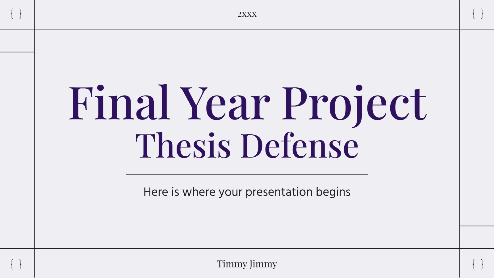 Free Thesis Defense Google Slides and PowerPoint Templates