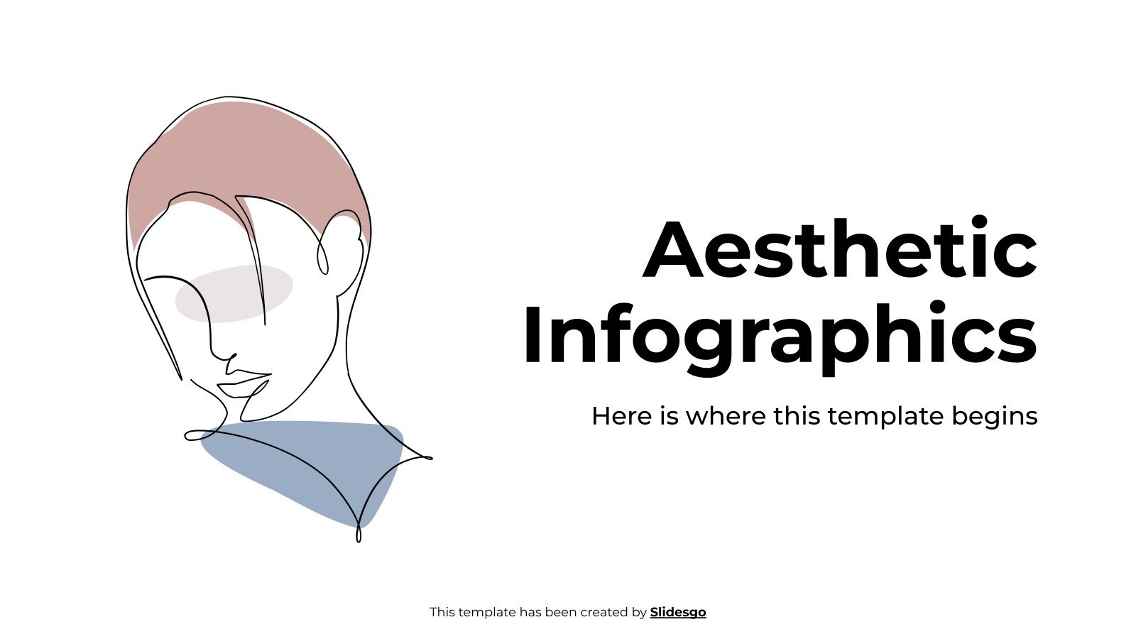 Aesthetic Infographics presentation template 