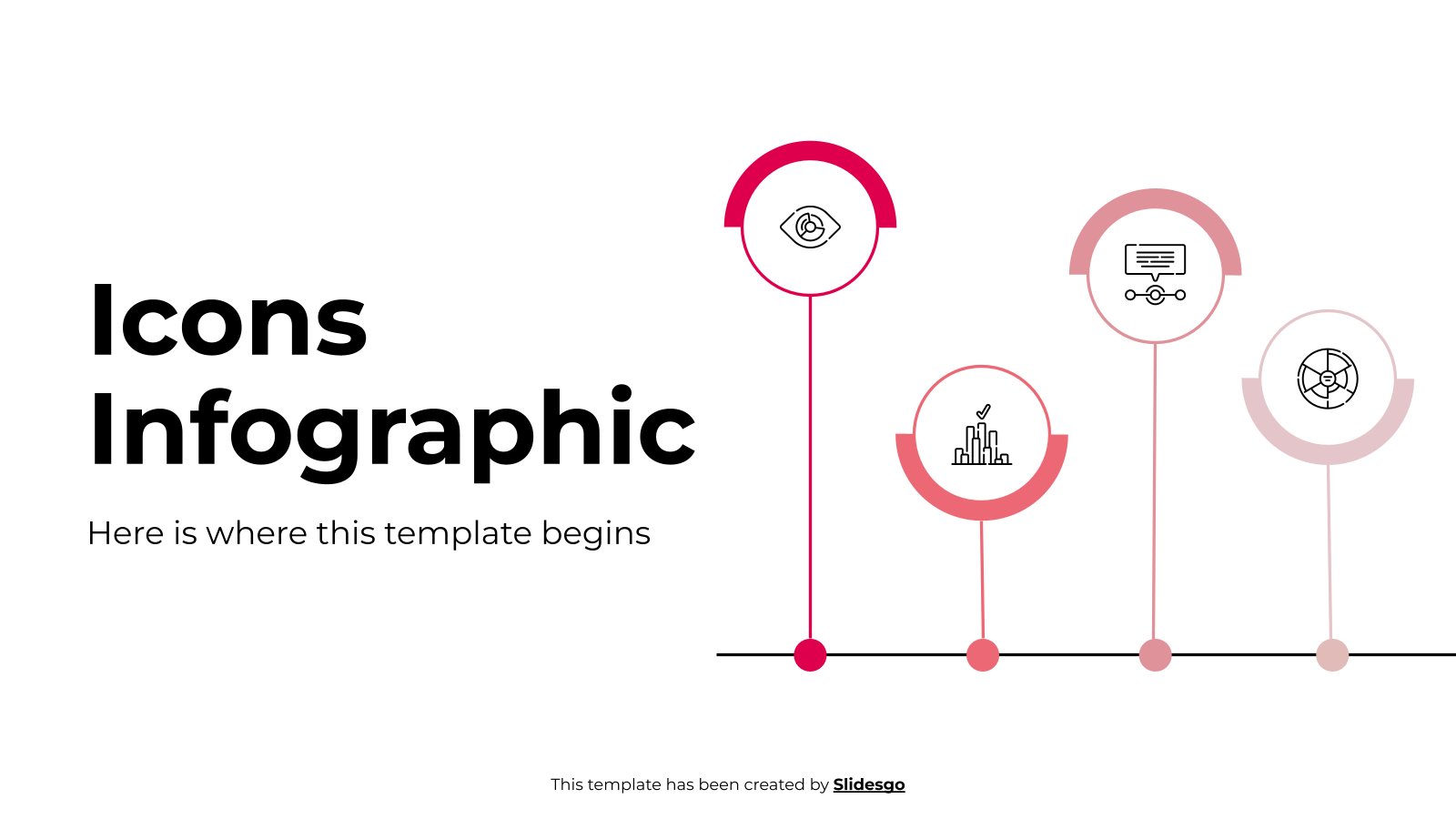 Icons-Infografiken Präsentationsvorlage