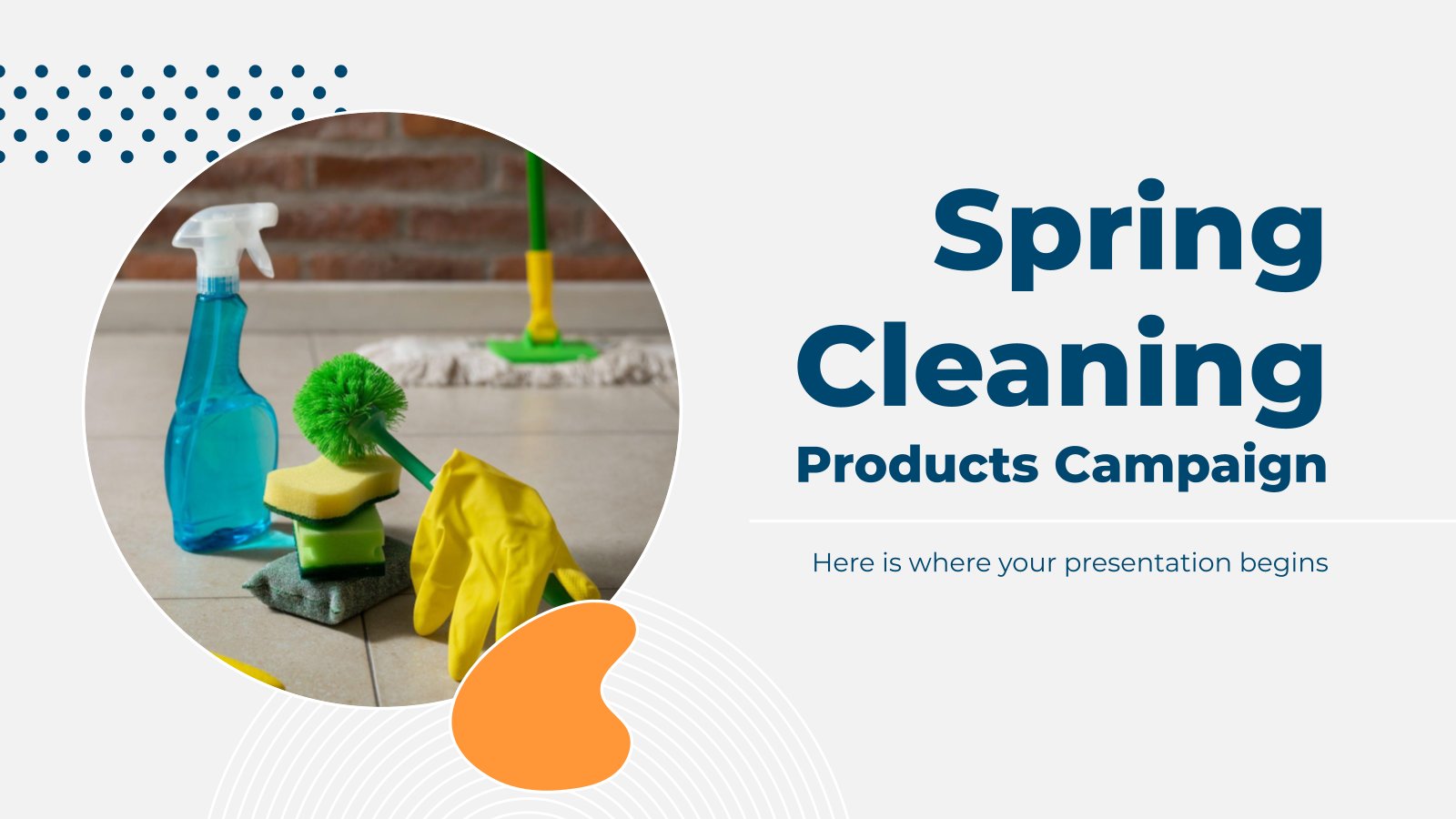 Spring Cleaning Products Campaign presentation template 