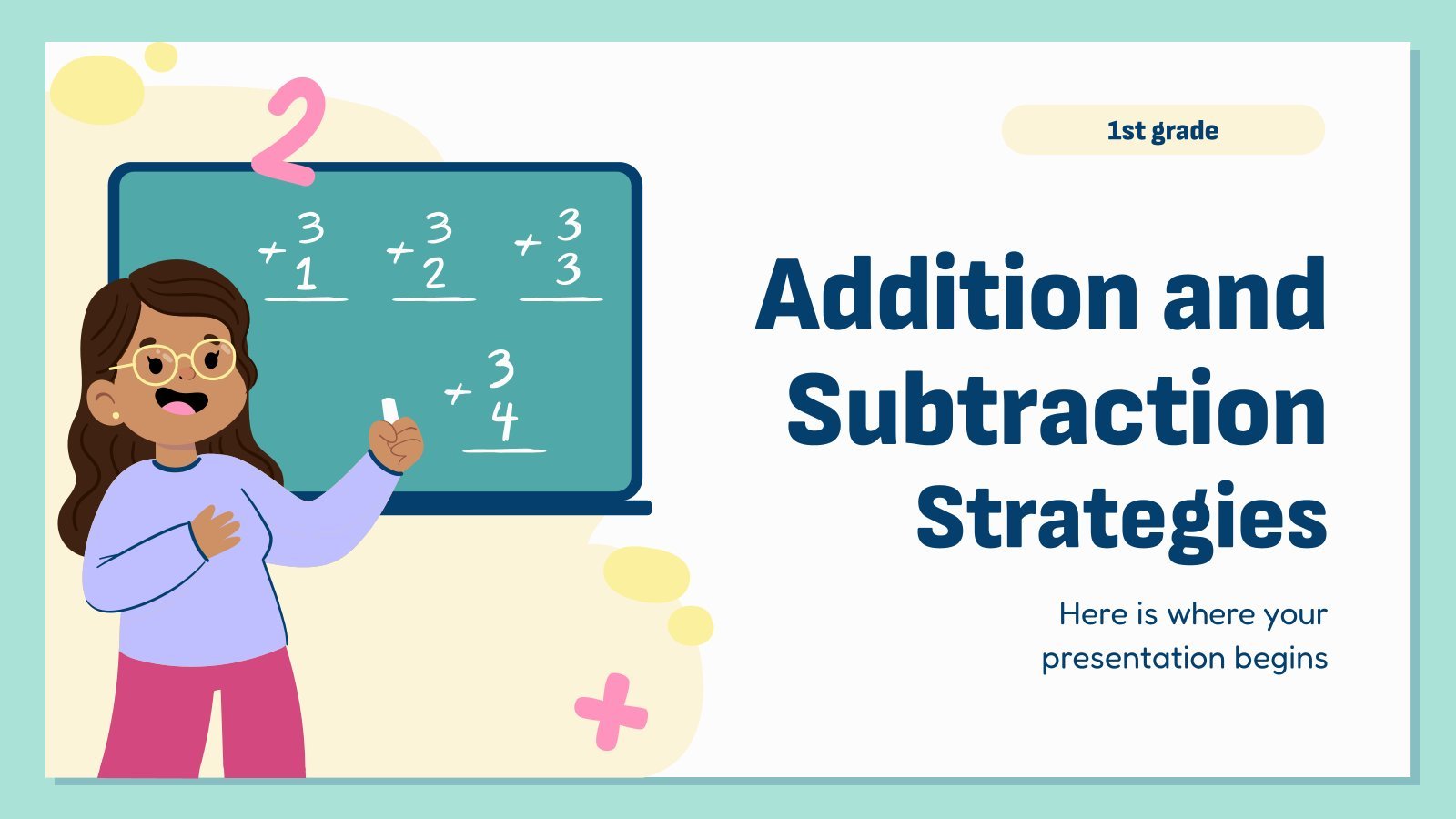 Modelo de apresentação Estratégias de adição e subtração - 1.º ano