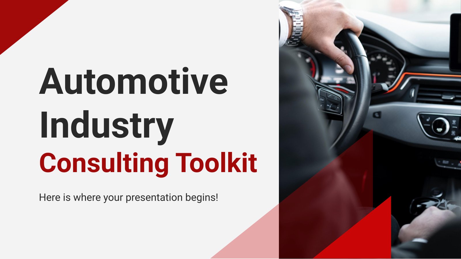 Consulting-Toolkit für die Automobilindustrie Präsentationsvorlage