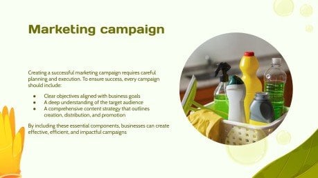 Spring Cleaning Products Campaign presentation template 