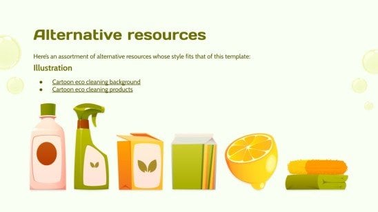 Spring Cleaning Products Campaign presentation template 