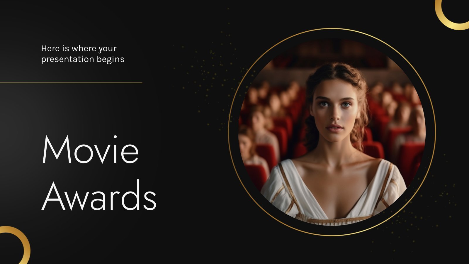 Movie Awards presentation template 