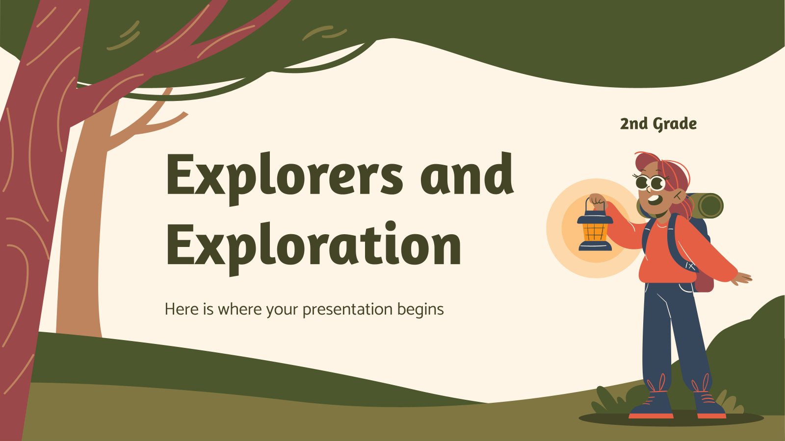 Explorers and Exploration - 2nd Grade presentation template 