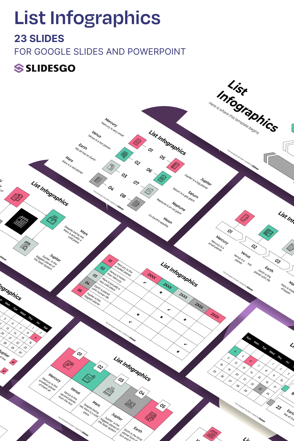 List Info Example List Infographics Template