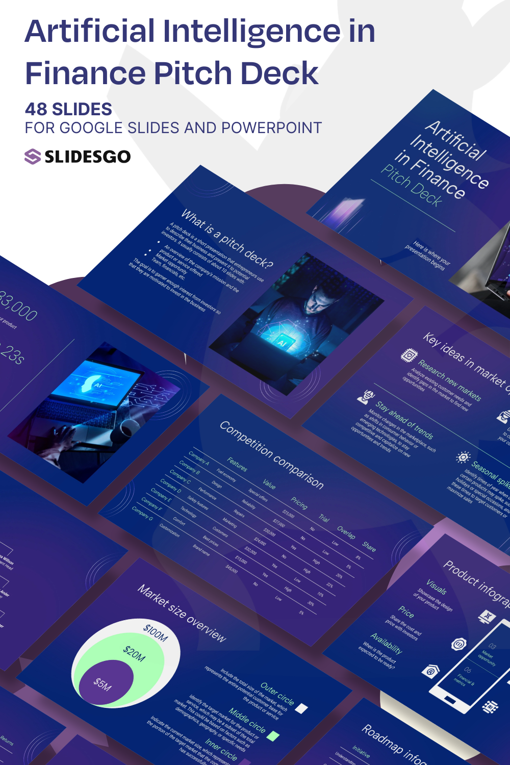 Artificial Intelligence in Finance Pitch Deck Presentation