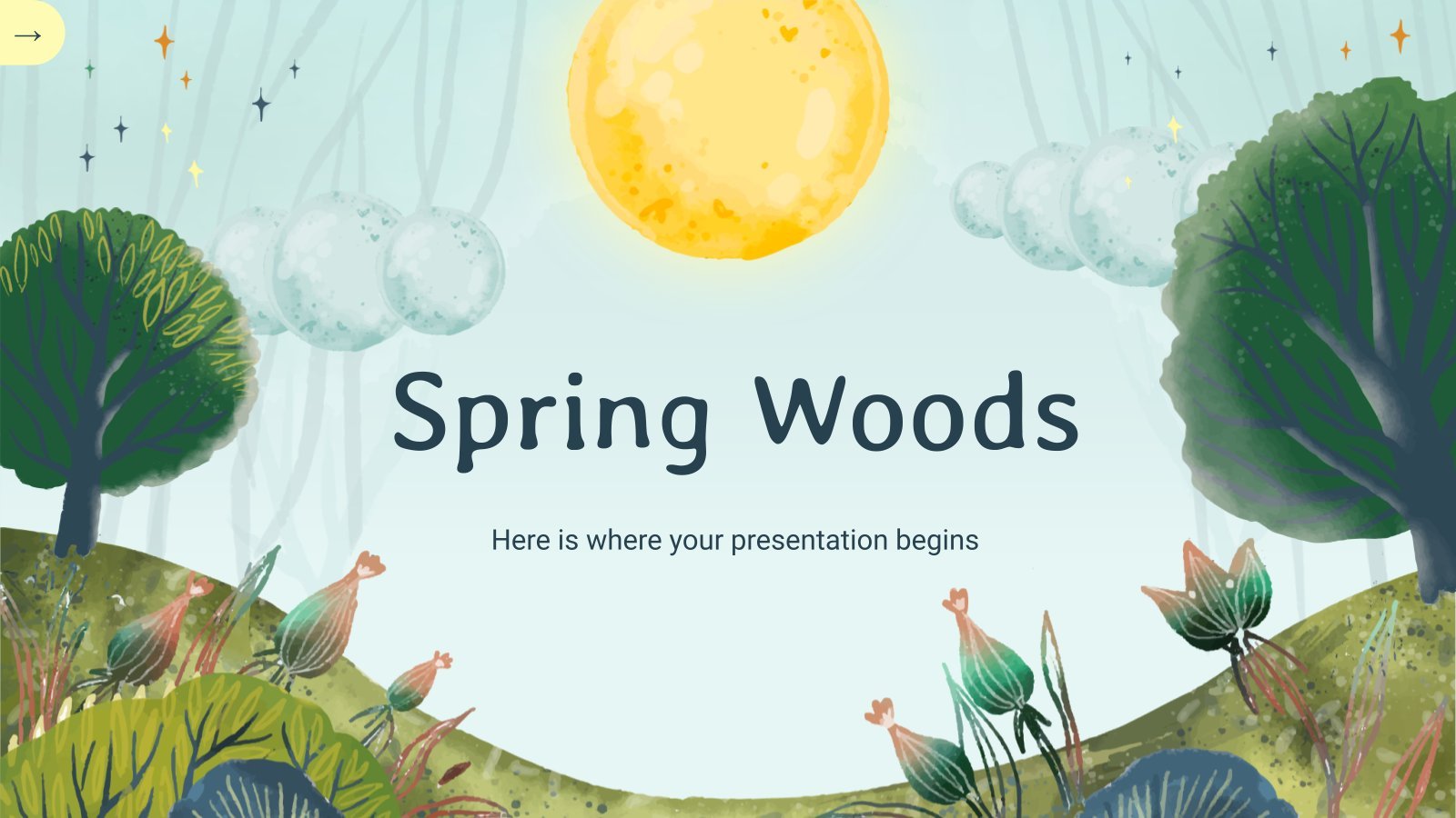 Spring Woods presentation template 