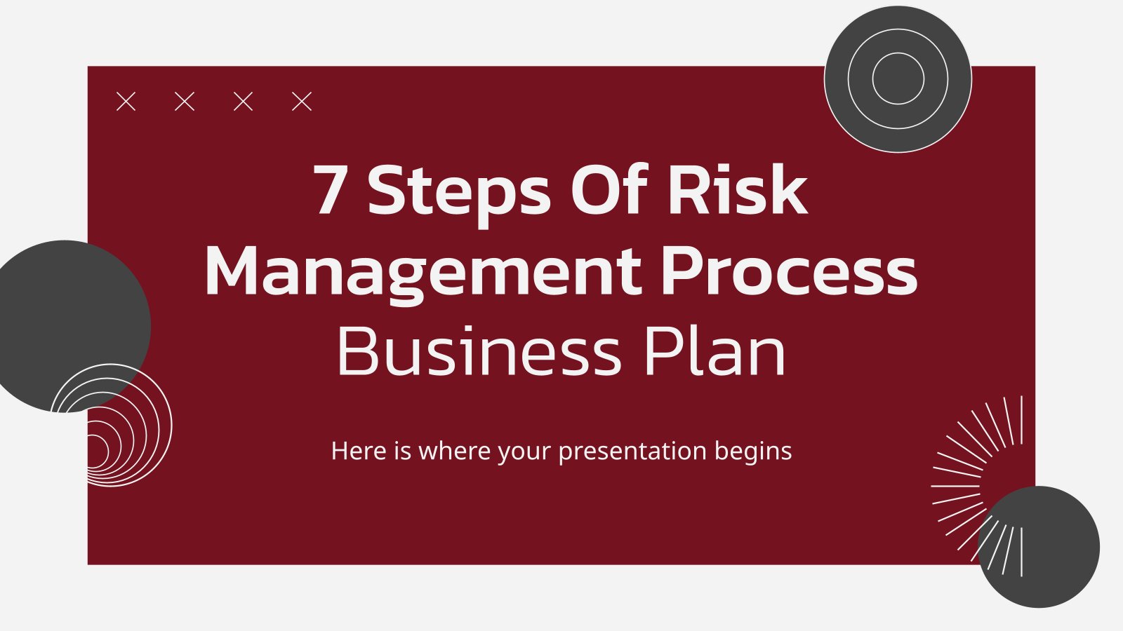 7 Steps Of Risk Management Process Business Plan presentation template 