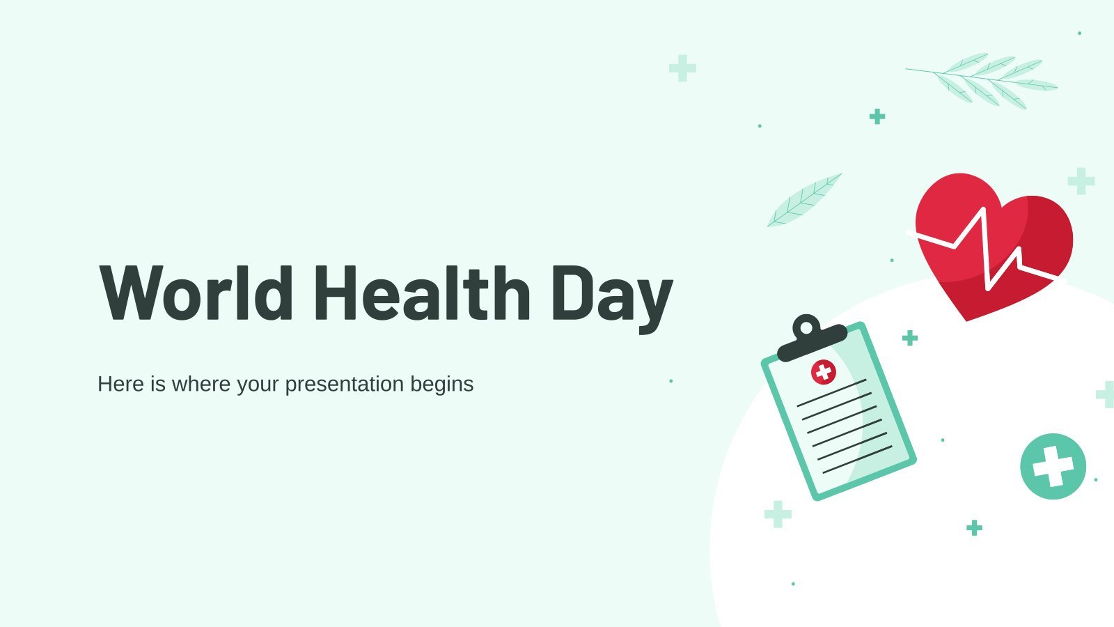 Plantilla de presentación Día Mundial de la Salud