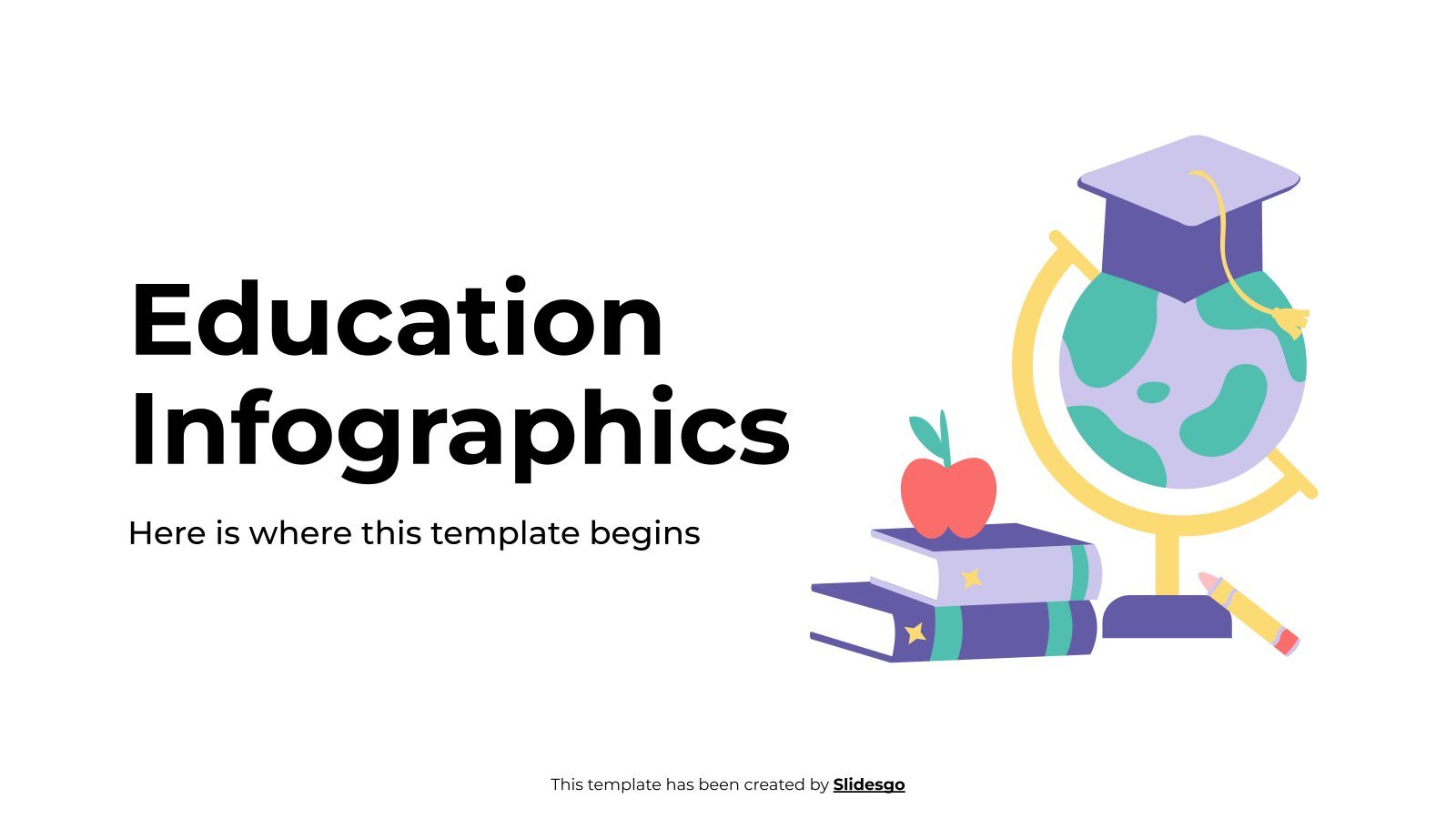 Education Infographics presentation template 