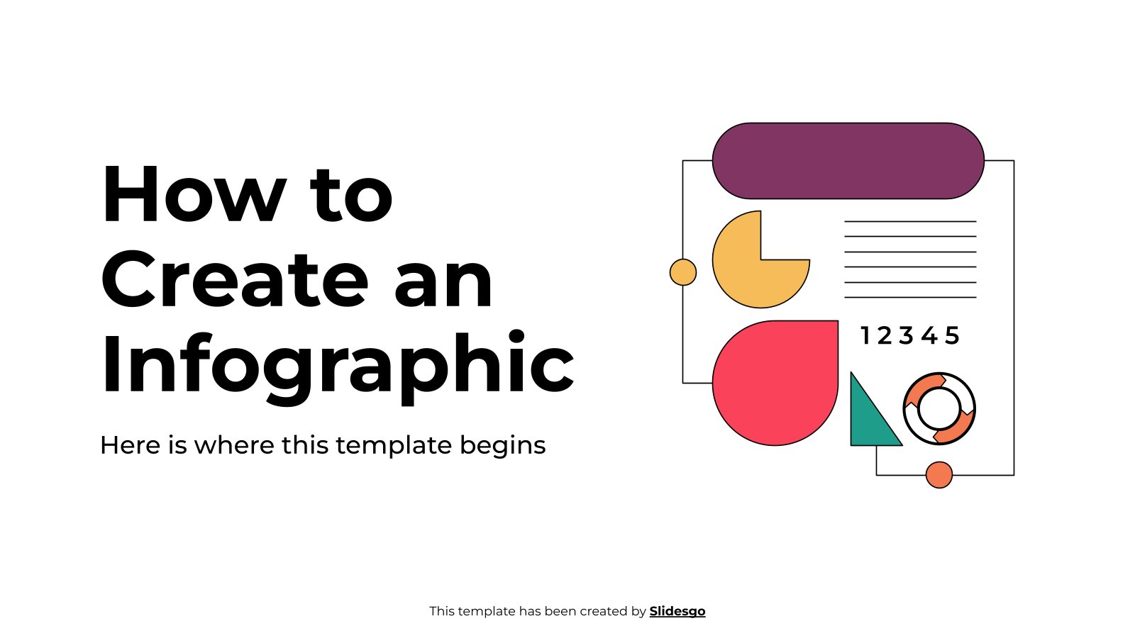 Modelo de apresentação Como criar infográficos