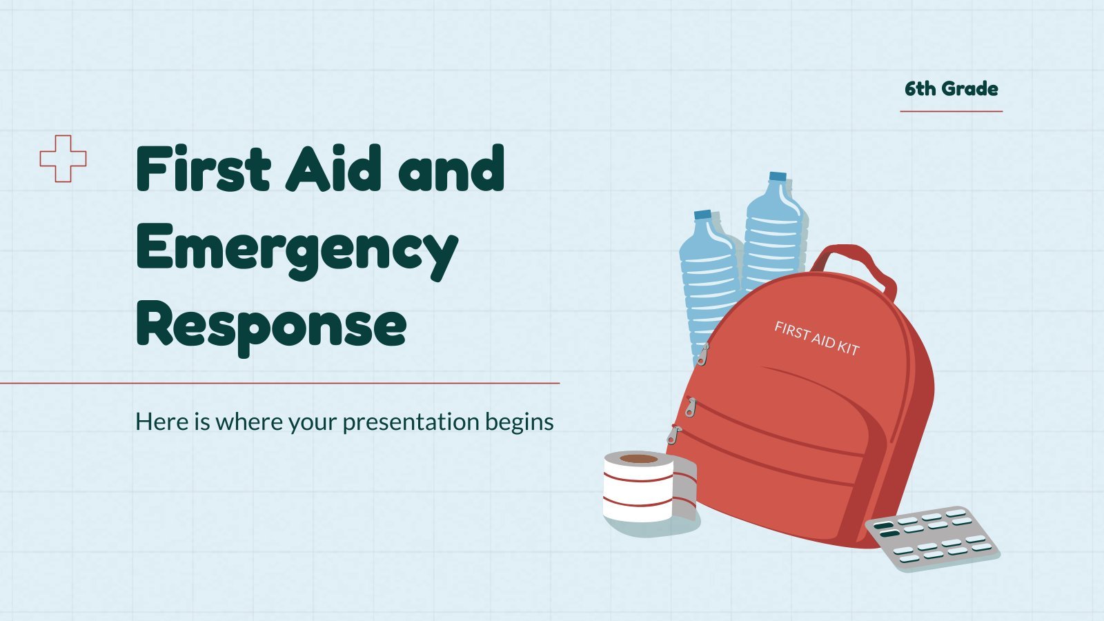 First Aid and Emergency Response - 6th Grade presentation template 