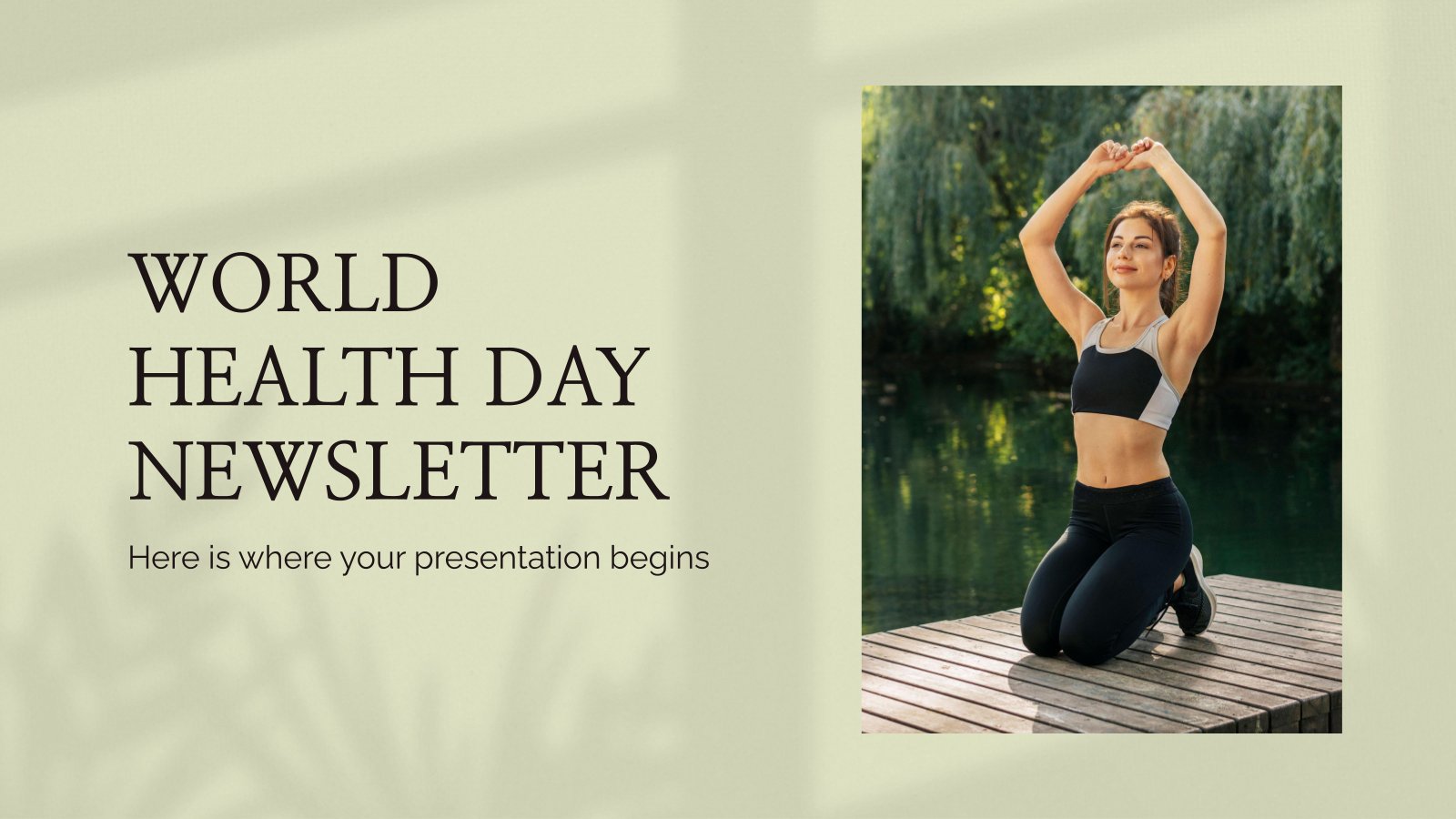 World Health Day Newsletter presentation template 