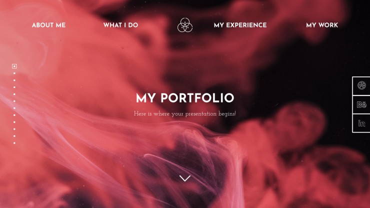 Plantilla de presentación Portafolio de diseñador web