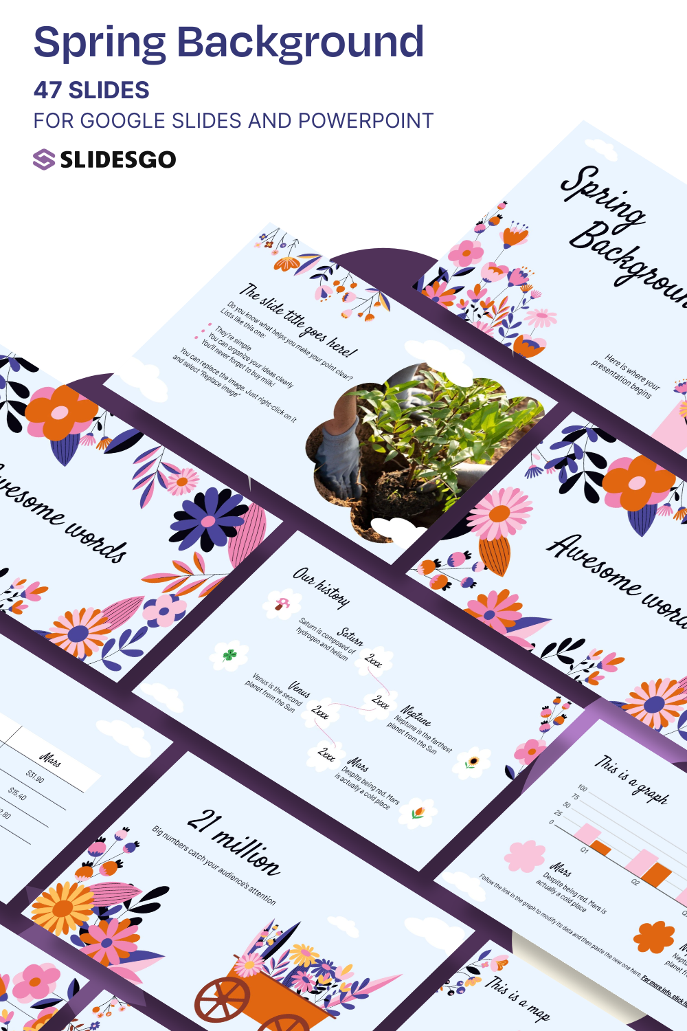 Spring Powerpoint Abstract Backgorunds Spring Background Presentation