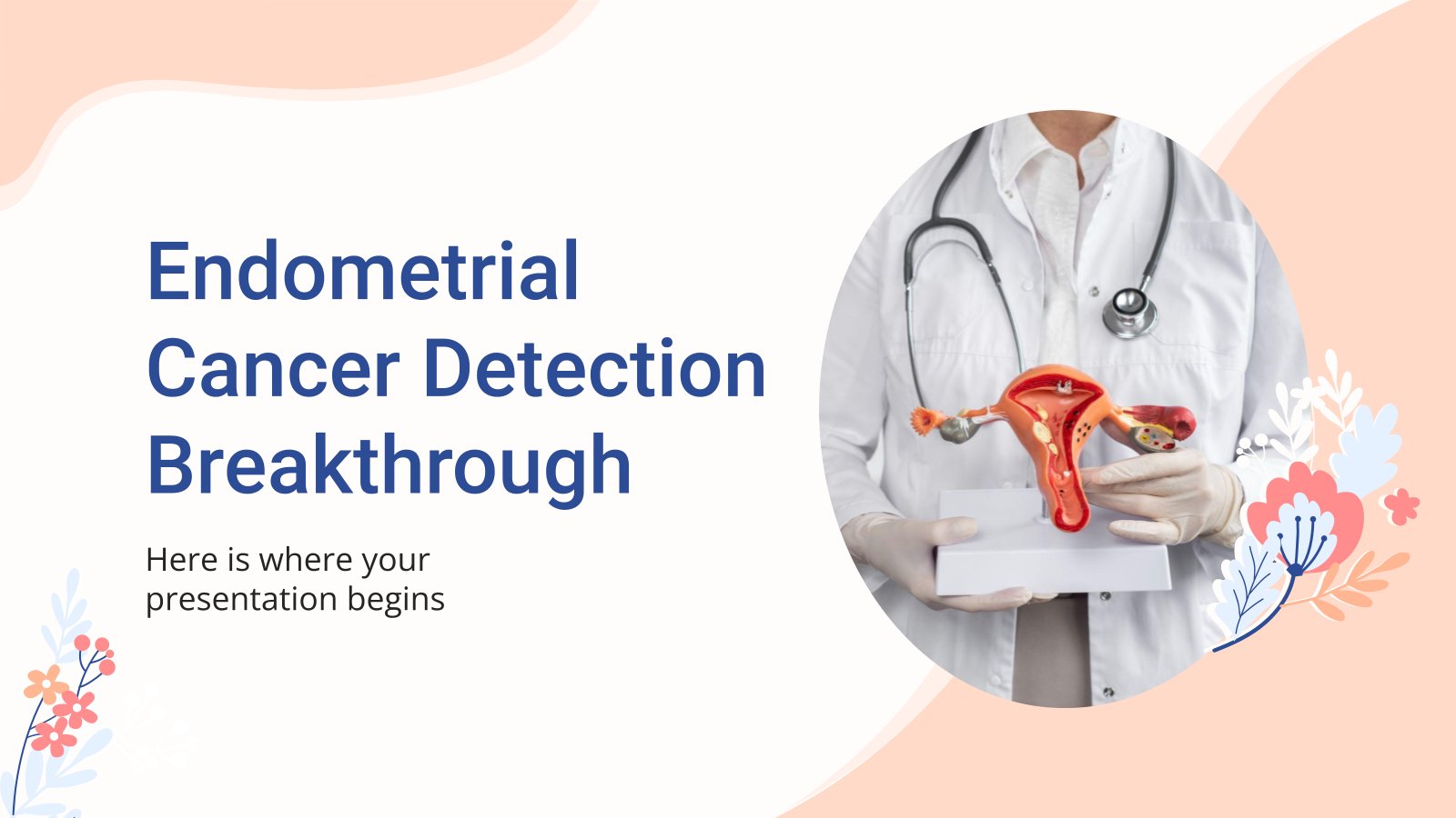 Endometrial Cancer Detection Breakthrough presentation template 