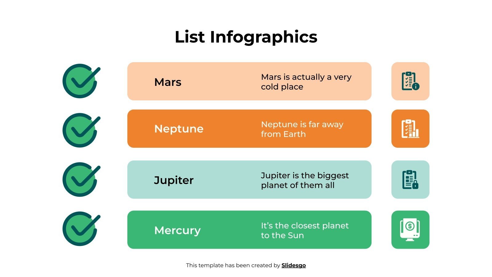 List Infographics Template