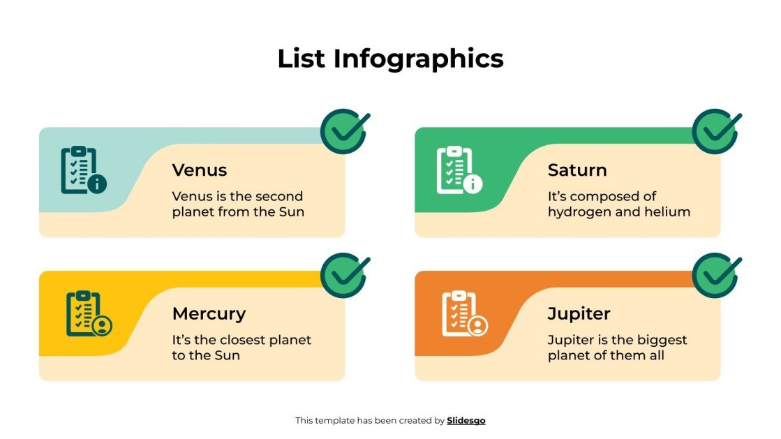 List Infographics Template