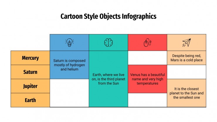 Cartoon Style Infographics presentation template
