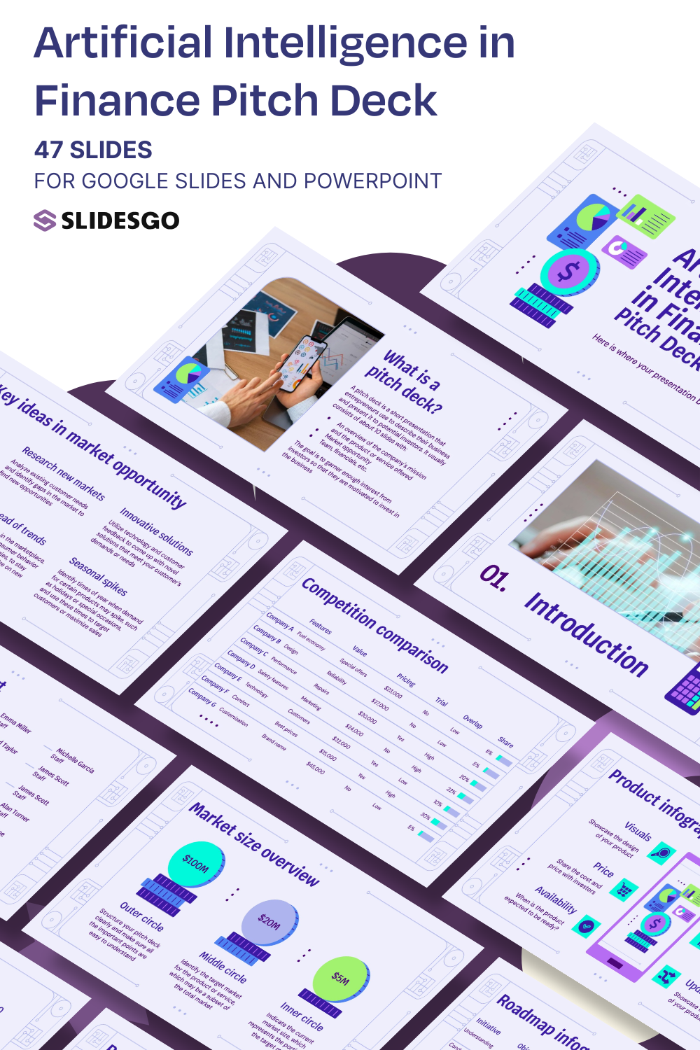 Artificial Intelligence in Finance Pitch Deck Presentation